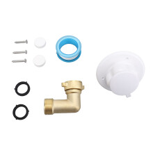 Kit de 10 piezas de entrada de llenado de agua para RV - Latón, codo de 90