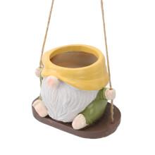 Swing Pflanzgefäß aus Harz Gelb-Grün Gnom 11.0oz