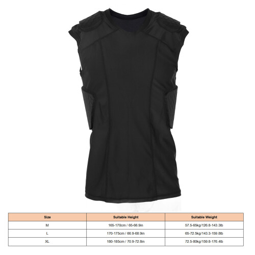 Gilet de compression rembourré pour jeunes M à séchage rapide 1