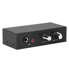 Preamplificatore stereo a basso rumore per microfono domestico, cuffie e giradischi 5–12V