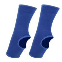 Sport Ankle Guard Pad for Muay Thai Karate Taekwondo, M, Black/Blue