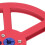 Nab avvolgitore in alluminio, 1/4 in, 7 in, 6 fori, Rosso 8