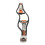 Cinturino etnico marrone con perline per FIT 3 21,53,51 cm 11
