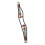 Cinturino etnico marrone con perline per FIT 3 21,53,51 cm 12