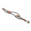 Cinturino etnico marrone con perline per FIT 3 21,53,51 cm 14