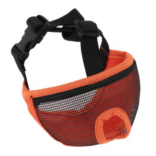 Kurzer Schnauz Hund-Maske, Weiches, Bequemes, Atmungsaktives Flaches Gesicht Bulldog-Maske gegen Beißen, Kauen, Lecken, Orange S