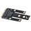 Adattatore PCB da Mini PCIe a M.2 NGFF 69.6x30.4mm 15