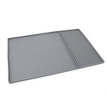 Tapete de goteo de silicona 700 g gris 61x40.5cm 40x19cm