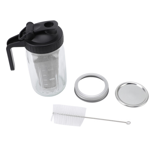 Jarra para Cold Brew de 1000ml, vidrio negro 2