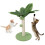 Griffoir pour chat en sisal 38  30 cm vert 3 boules 1