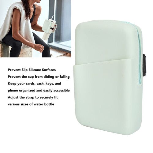 Funda de silicona verde menta para botella Quencher 2
