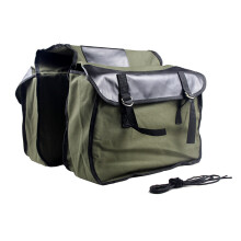 Bolsa de alforja de gran capacidad 390x350mm Negro/Verde
