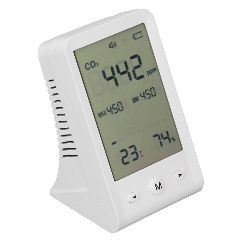 High Accuracy CO2 Monitor with Alarm, Thermometer & Hygrometer