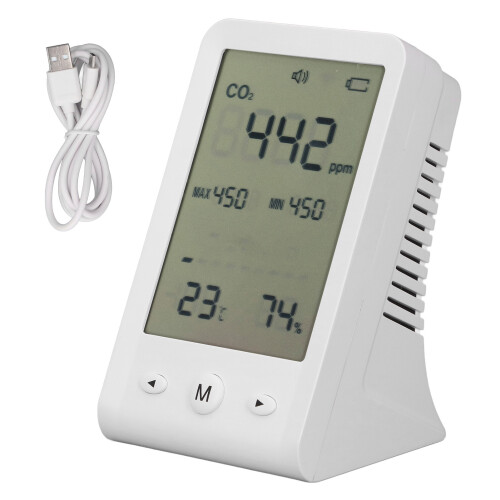 Moniteur CO2 Thermomètre Hygromètre de bureau 1600mAh 1