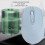 Mouse BT5.0/2.4G 500 mAh blu 800/1200/1600 DPI 8