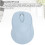Mouse BT5.0/2.4G 500 mAh blu 800/1200/1600 DPI 7