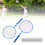Kids Outdoor Badminton Racket Set with 3 Nylon Shuttlecocks - Blue 5