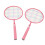 Modell: Kinder-Badminton-Schläger-Set - 3 Nylon, Rosa 10