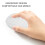 Mouse wireless bianco 500mAh piccolo 800/1200/1600DPI 13
