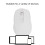 Mouse wireless bianco 500mAh piccolo 800/1200/1600DPI 12