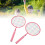 Modell: Kinder-Badminton-Schläger-Set - 3 Nylon, Rosa 16