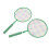 Set de 2 raquetas de bádminton verdes con pelota 12
