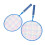 Kids Outdoor Badminton Racket Set with 3 Nylon Shuttlecocks - Blue 13
