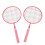 Modell: Kinder-Badminton-Schläger-Set - 3 Nylon, Rosa 14
