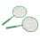 Set de 2 raquetas de bádminton verdes con pelota 16