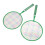 Set de 2 raquetas de bádminton verdes con pelota 7