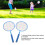 Set di 2 racchette da badminton per bambini con borsa, blu 4