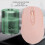 Mouse wireless rosa 500mAh BT5.0 2.4G 800-1600 DPI 3