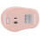 Mouse wireless rosa 500mAh BT5.0 2.4G 800-1600 DPI 14