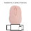 Mouse wireless rosa 500mAh BT5.0 2.4G 800-1600 DPI 8