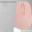 Mouse wireless rosa 500mAh BT5.0 2.4G 800-1600 DPI 11
