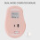 Mouse wireless rosa 500mAh BT5.0 2.4G 800-1600 DPI 4