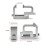 TL-2002 4x pince à rail en aluminium robuste 2