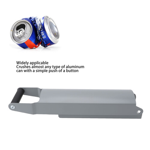 Sturdy Grey Can Crusher for 16oz and 12oz Cans - Eco Friendly Recycling Tool 2