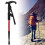 Durable Red Aluminium Trekking Pole with T Handle for Climbing & Camping 15