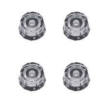 Knöpfe für E-Gitarre, 4er-Pack, aus Kunststoff, 6 mm Innendurchmesser, Geschwindigkeits- und Lautstärkeregler