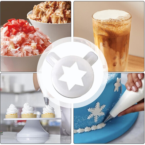 Moldable Hexagram Star Mouth, Food Grade Ice Maker Cap, Modelable Mouth in Hexagram Shape, Replacement Part 2