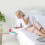 Plastic Bedside Shelf Nightstand Caddy for Dorm Bed White 100g 4