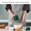 Wireless USB Hand Mixer 1200mAh Stainless Steel for Baking and More 15