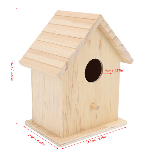 Bemalbares Vogelhaus (unfertig), 14,7  11  19,7 cm 1
