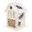 Casa per api in legno 10x10x15,5 cm, 290 g, legno massiccio 3