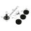 Durable Aluminum Alloy Cymbal Stacker for Drum Sets Black Easy Install 2