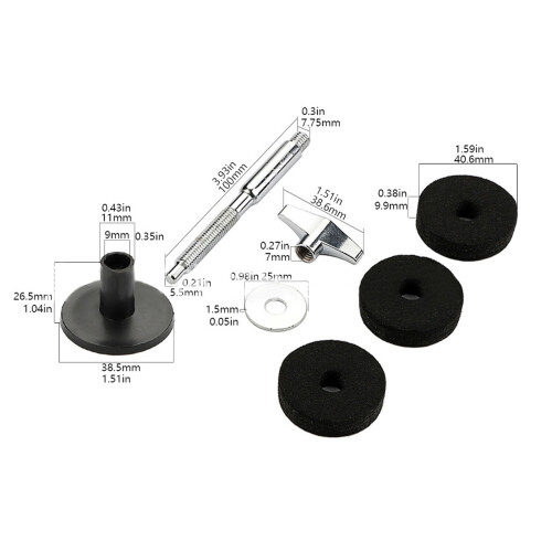 Durable Aluminum Alloy Cymbal Stacker for Drum Sets Black Easy Install 1