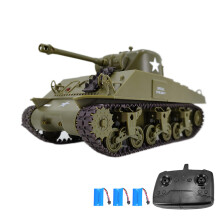 RC Battle Tank 1:30 2.4GHz with Rotatable Turret Infrared Combat Lights & Sound