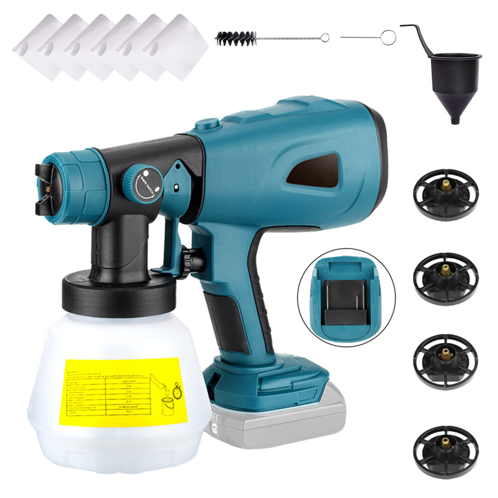 Cordless Electric Paint Sprayer 20V Max, 1000Ml, Adjustable Flow 4621334038277