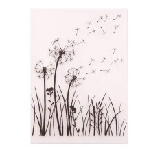 Plastic Embossing Stencil, Dandelion Motif, For Scrapbooking, Photo Albums, Cards, Paper Crafting, DIY Decor